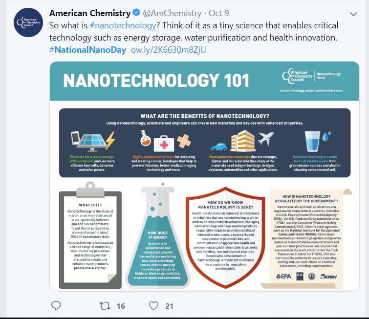 Activities from National Nanotechnology Day 2018 | National Nanotechnology Initiative