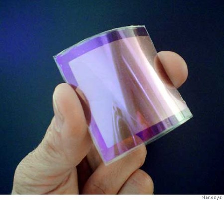 flexible solar cell from nanosys
