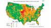 map of US showing contamination areas